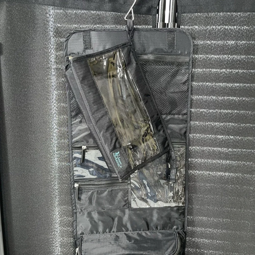 Makeup Travel Toiletries 2-Piece Bag Dorm Bathroom Organization Storage‎